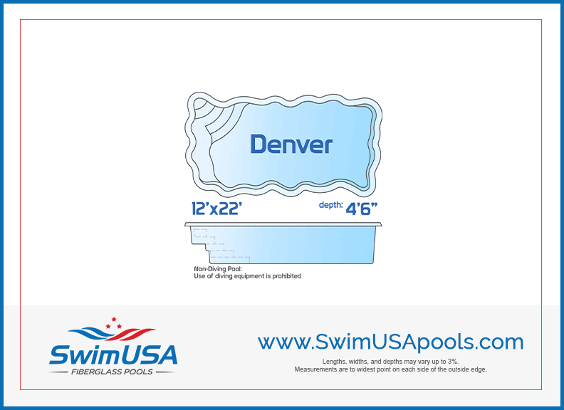 Denver small inground fiberglass swimming pool