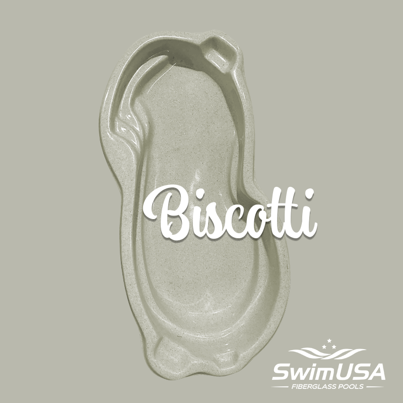 biscotti cream ivory tan fiberglass pool color