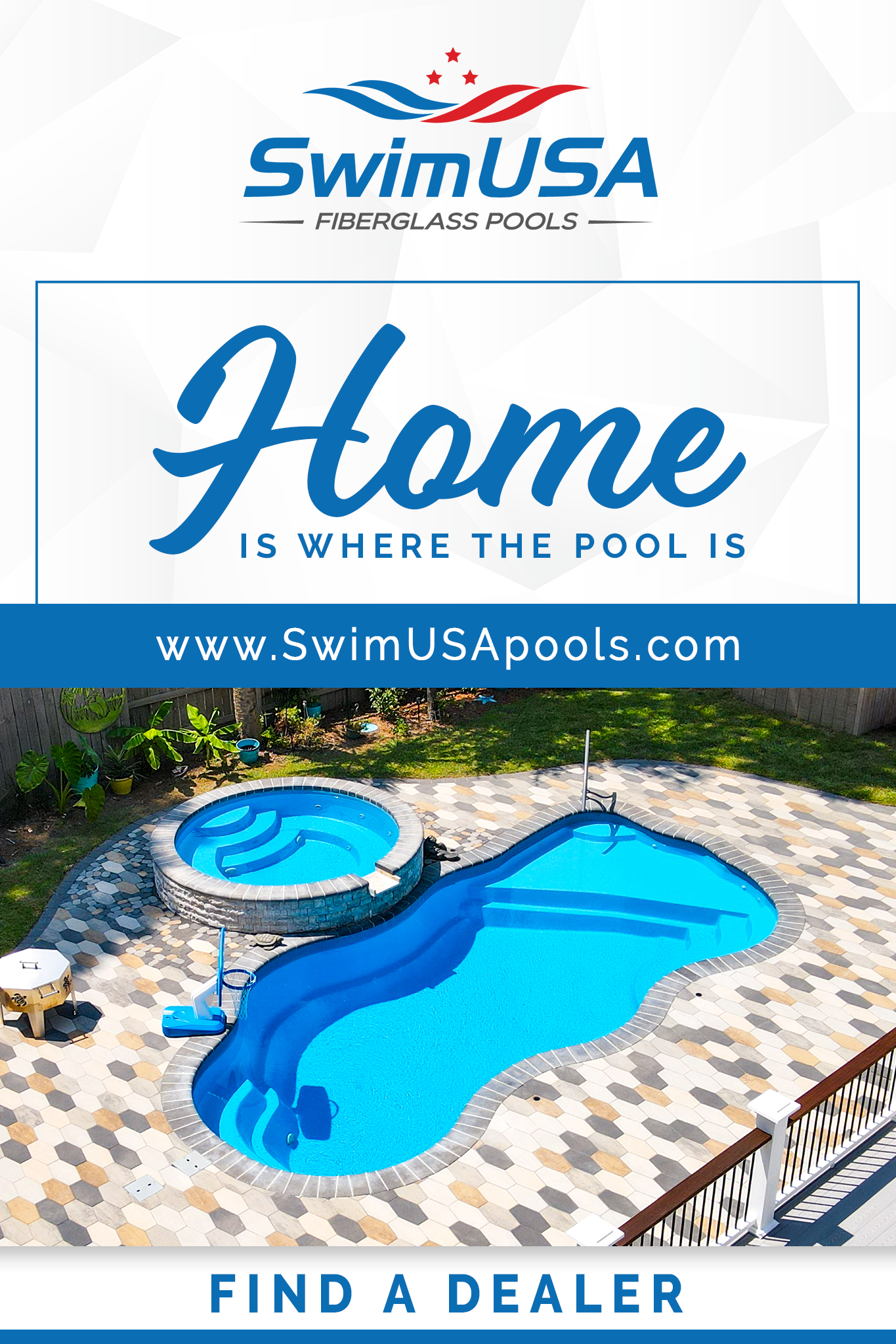 inground fiberglass pools SwimUSA Fiberglass Pools