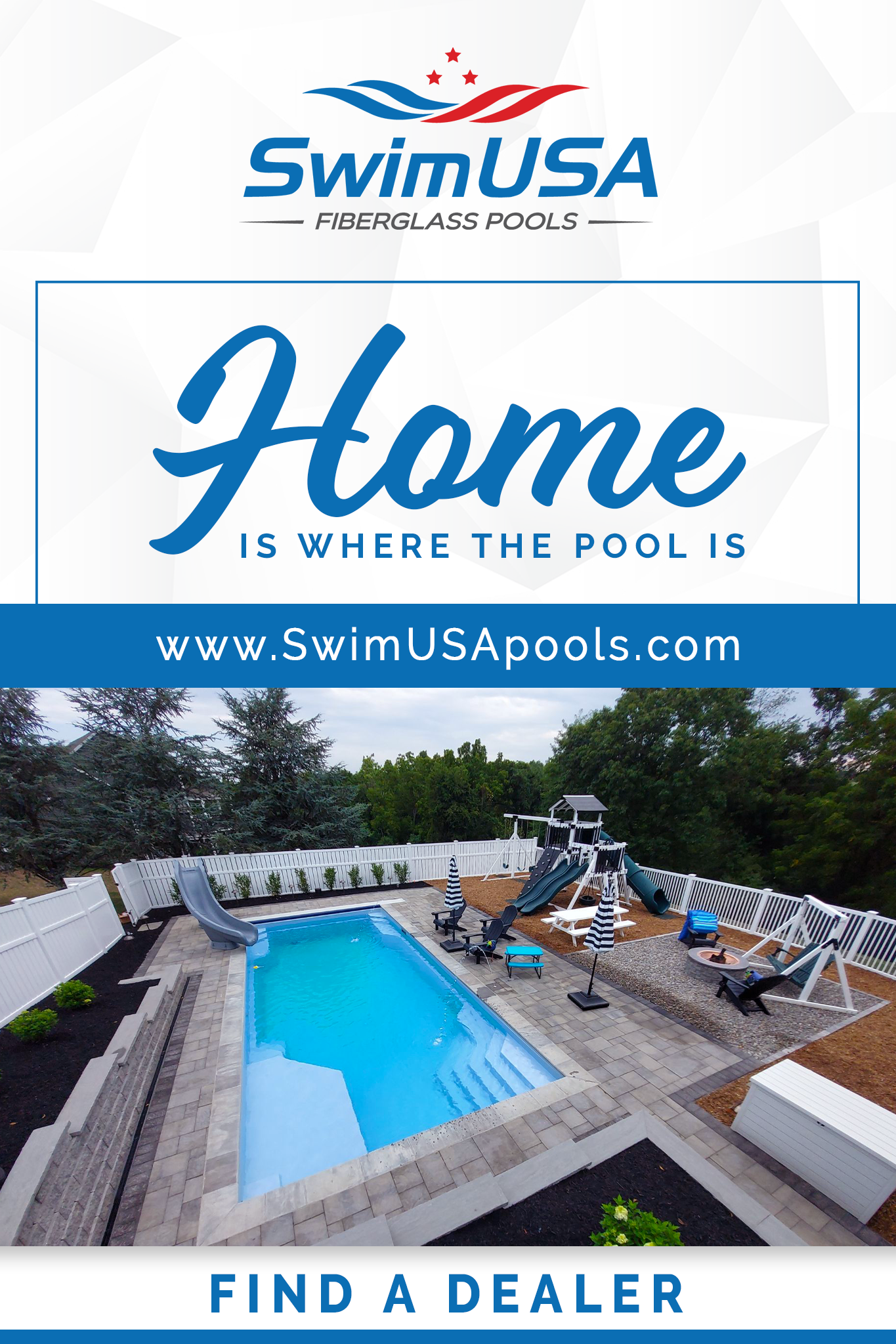 inground fiberglass pools SwimUSA Fiberglass Pools