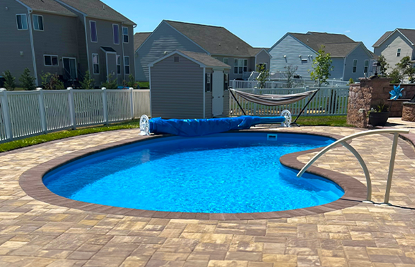 kidney fiberglass pool designs