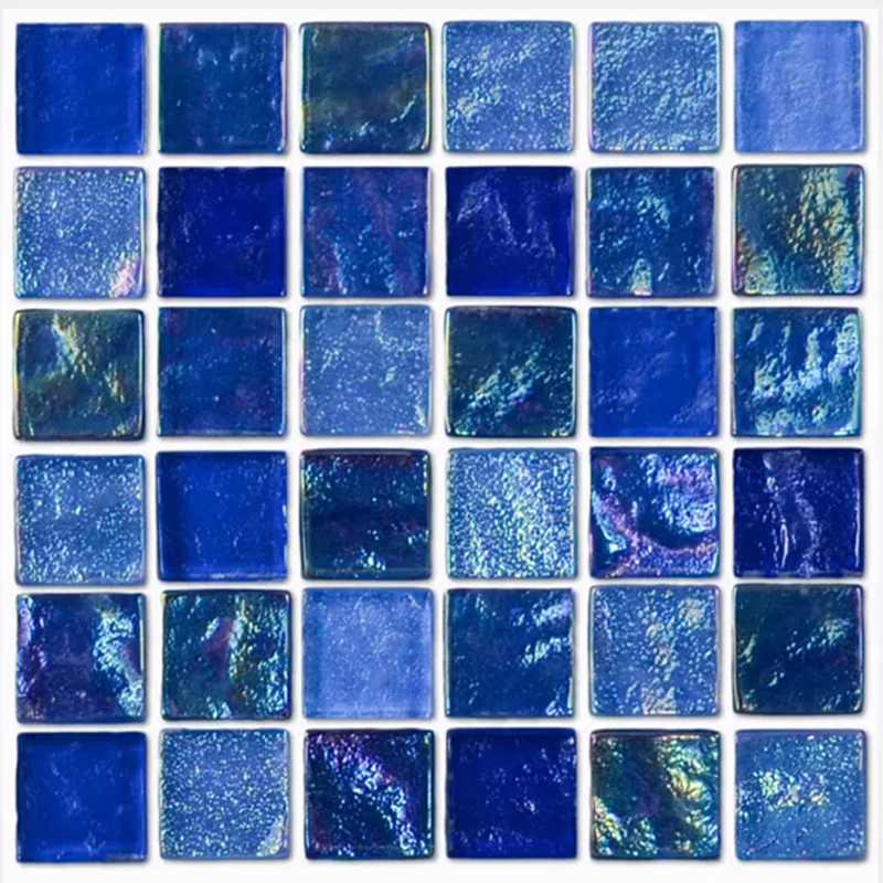 AquaBella Aurora Borealis Crystal 1x1 Pool Tile